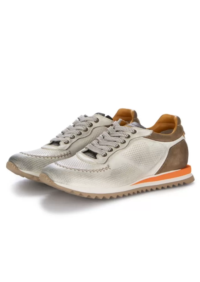 Online | Scarpe Allacciate Safari Bianco Marrone Allacciate