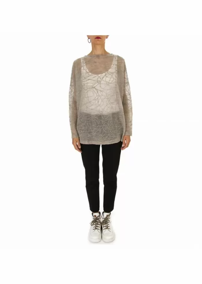 Discount Maglia Donna | Madrepora Jule Beige Grigio Maglieria