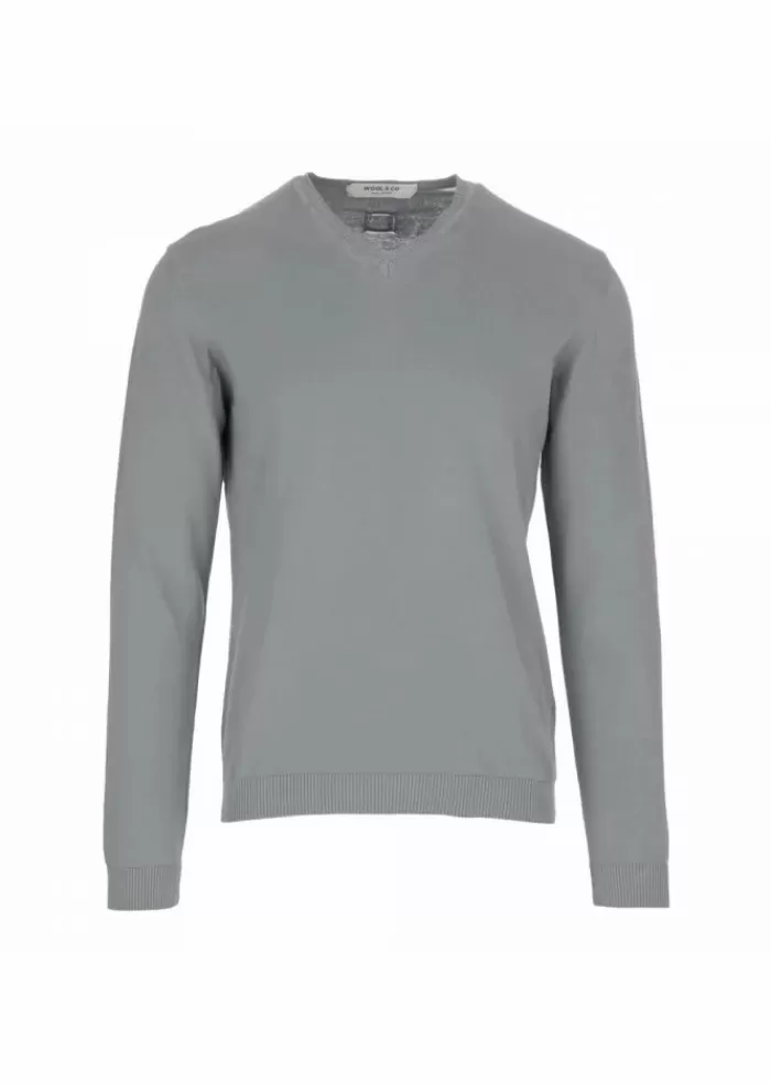 Fashion Maglioncino Uomo Wool & Co | Wo 0758 Grigio Maglieria