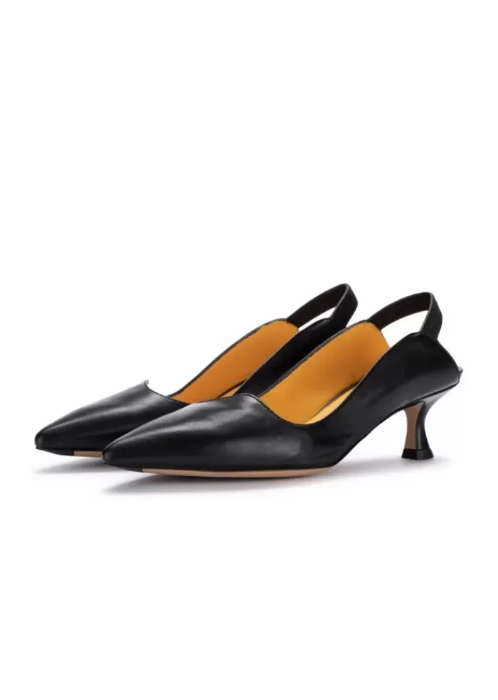 Store | Slingback Tacco Naomi Seta Nero Sandali