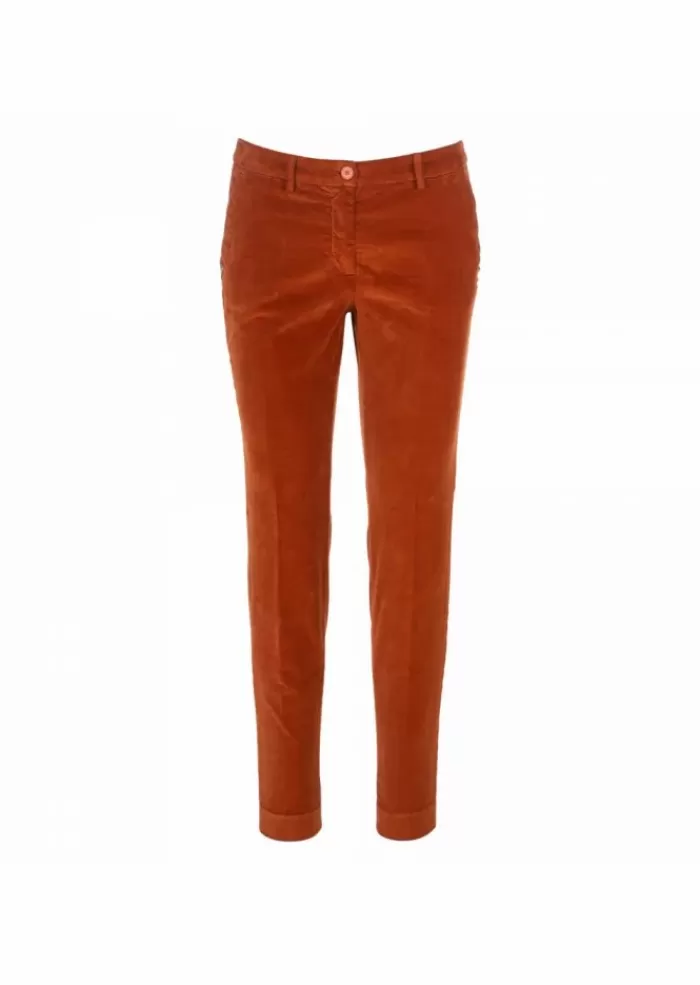 Outlet Mason'S | Pantaloni Donna "New York" Arancione Pantaloni