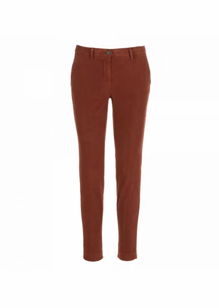 Sale Mason'S | Pantaloni Donna New York Stretch Terracotta Pantaloni