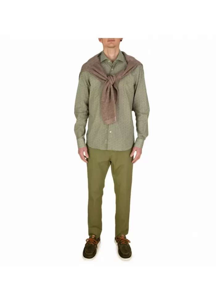 Cheap | Camicia Cotone Luca Verde Camicie