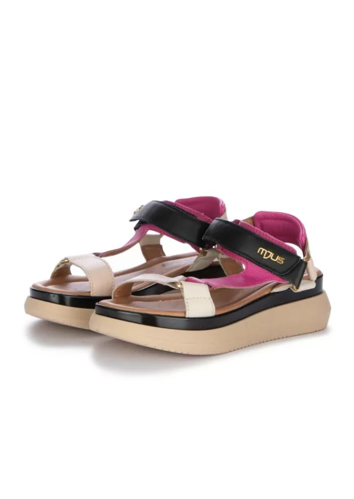 Cheap | Sandali Pelle Fucsia Nero Beige Sandali