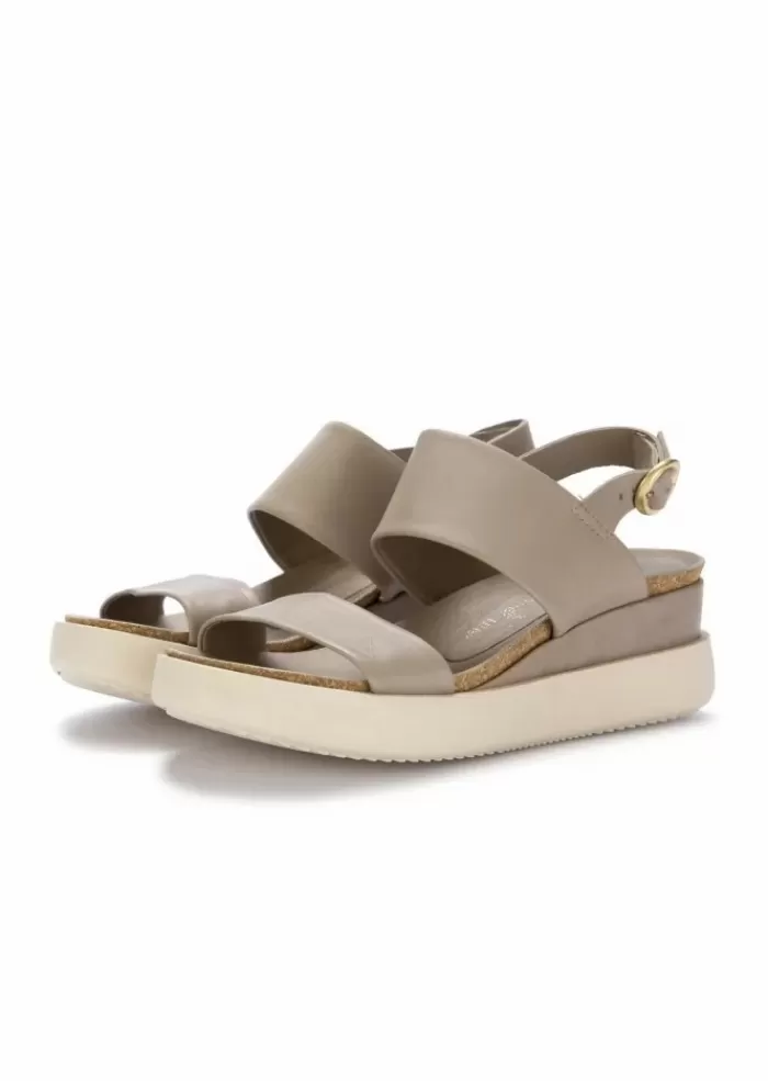 Cheap | Sandali Platform Pelle Grigio Sandali