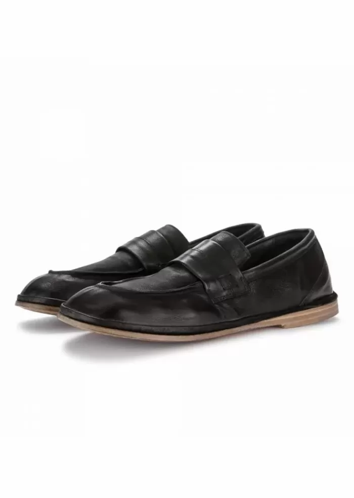 Shop | Scarpa Mocassino Foderata In Pelle Oxide Nero Mocassini