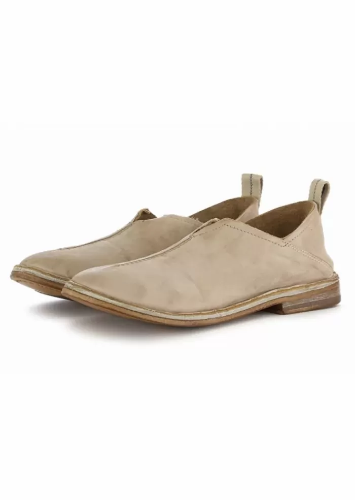 Discount | Scarpa Pantofola Scamosciato Grigio Beige Mocassini