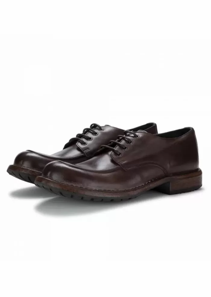 Best Sale | Scarpe Allacciate Cucitura Blake Cerato Marrone Allacciate