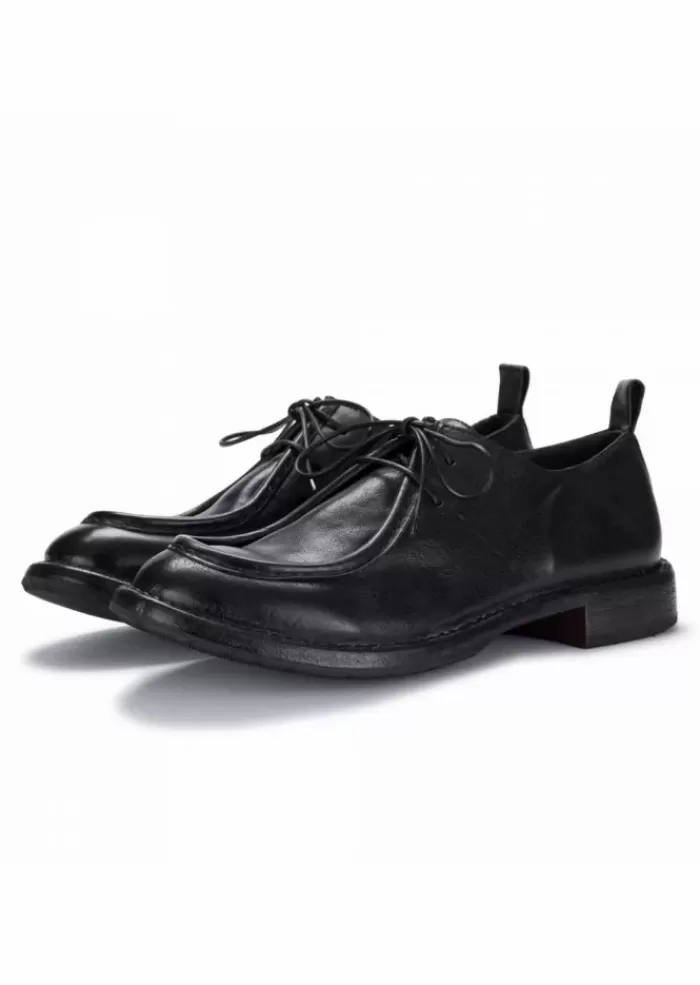 Fashion | Scarpe Allacciate Cuciture A Vista Pelle Cusna Nero Allacciate