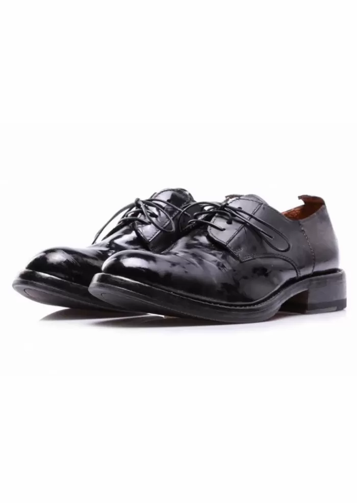 Sale | Scarpe Allacciate Plus In Pelle Nero Scarpe Basse