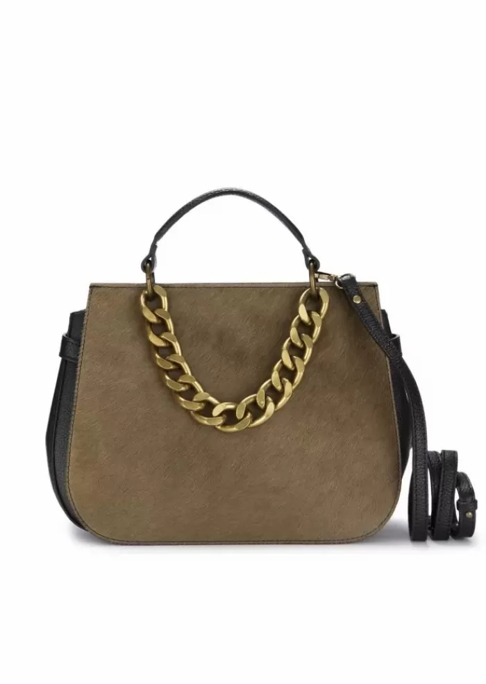 Best Sale | Borsa A Mano Eveline Nero Khaki Borse A Mano