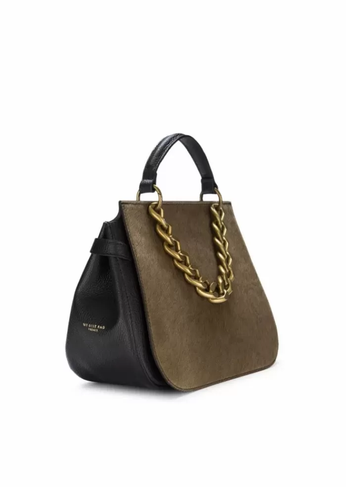 Best Sale | Borsa A Mano Eveline Nero Khaki Borse A Mano