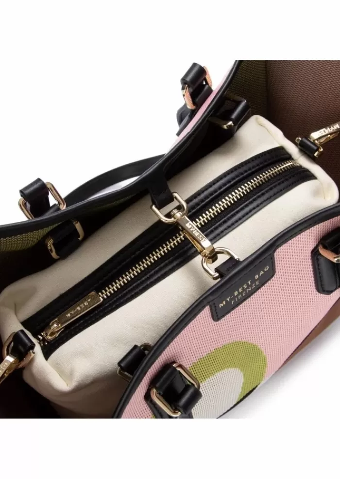 Store | Borsa A Spalla Bauhaus Rosa Bianco Tracolle