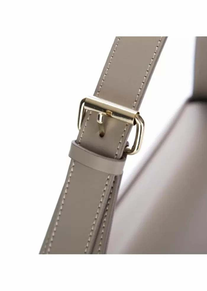 Fashion | Borsa A Spalla Lizbeth Grigio Tortora Borse A Spalla
