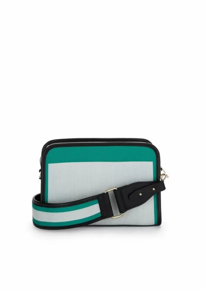 Hot | Borsa A Tracolla Garden Bianco Verde Nero Tracolle