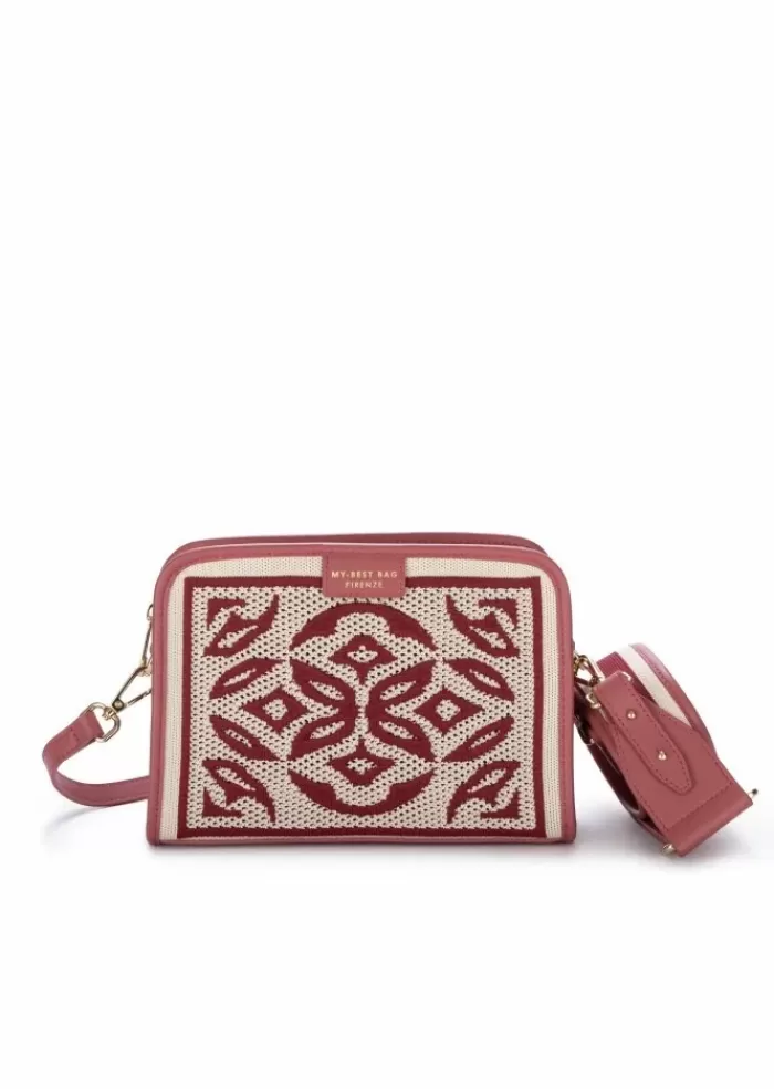 Store | Borsa A Tracolla Lisbona Mineral Rosso Bianco Tracolle