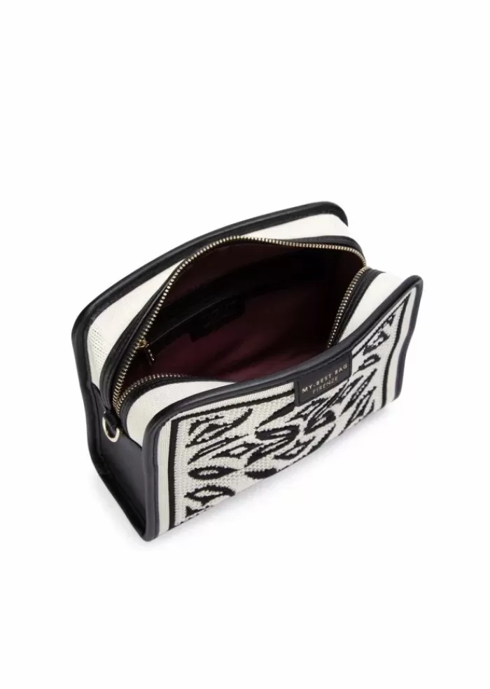 Outlet | Borsa A Tracolla Lisbona Nero Bianco Tracolle