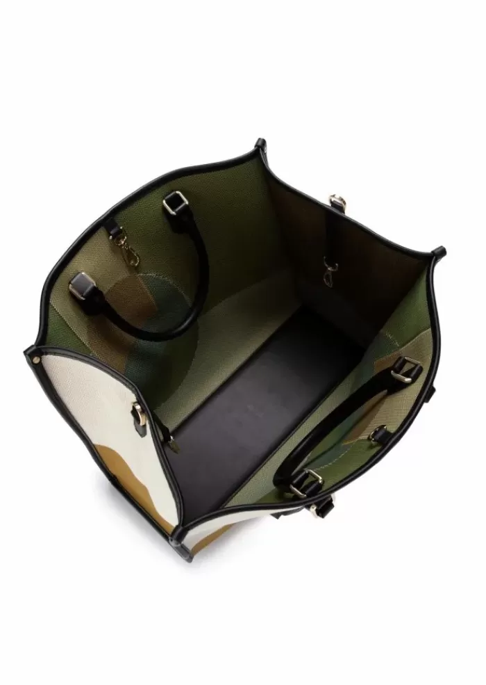 Cheap | Borsa Shopper Bauhaus Bianco Marrone Giallo Tracolle