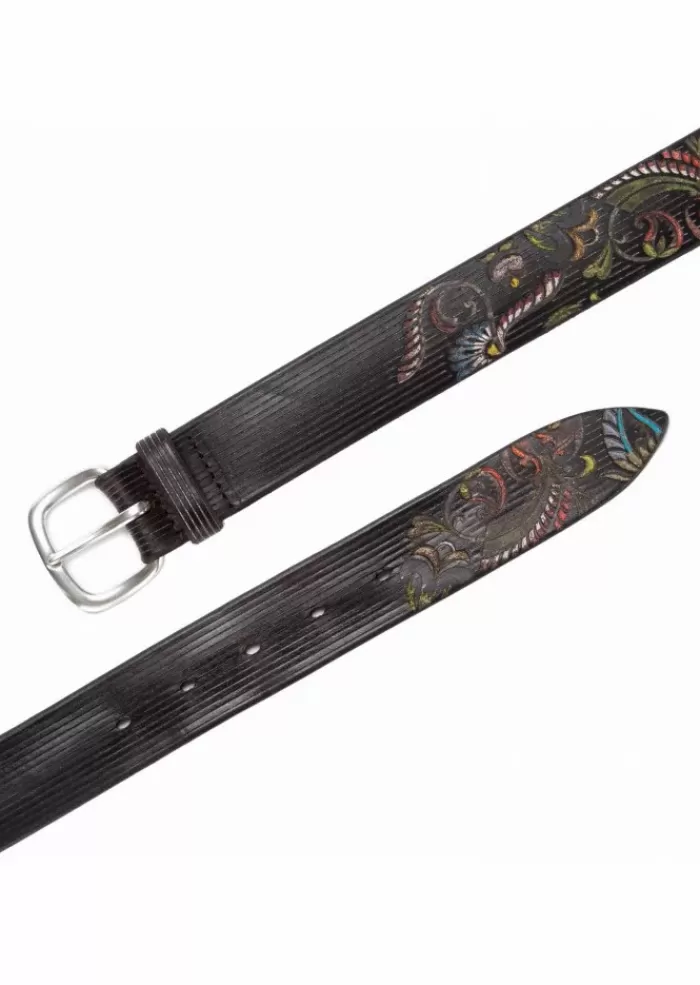 Best Sale | Cintura Paisley Cuoio Marrone Cinture