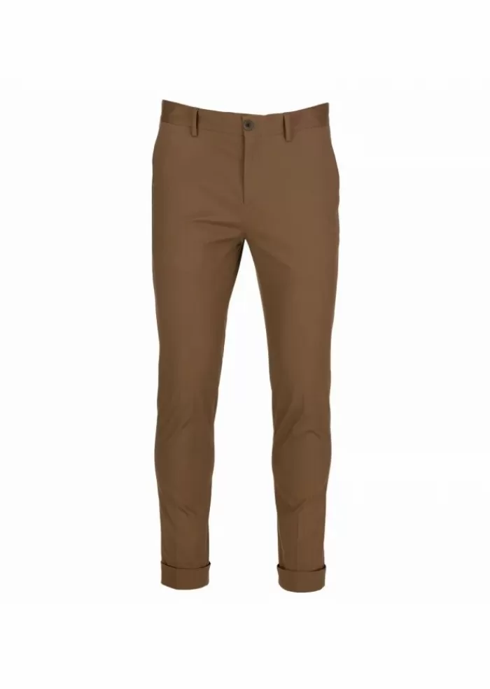 Online | Pantaloni Soldi Cotone Marrone Tabacco Pantaloni