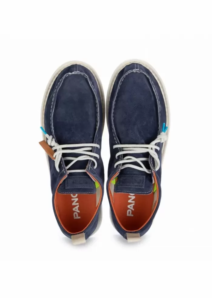 Shop | Scarpe Allacciate Camoscio Blu Allacciate