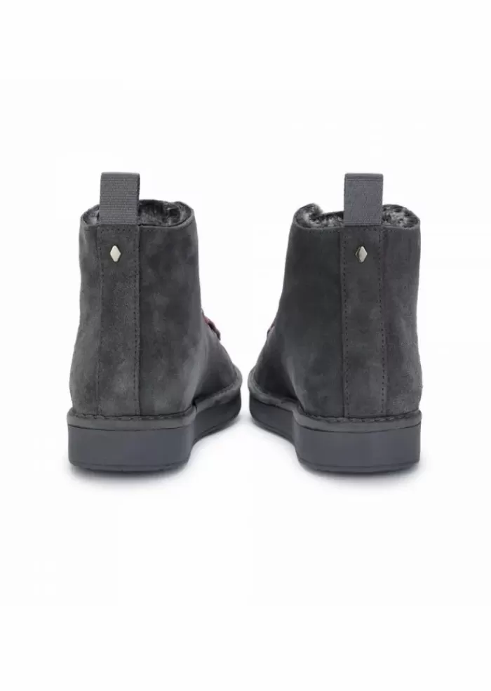 Store | Sneakers Alte Con Lacci A Trama Larga Viola Grigio Stivali