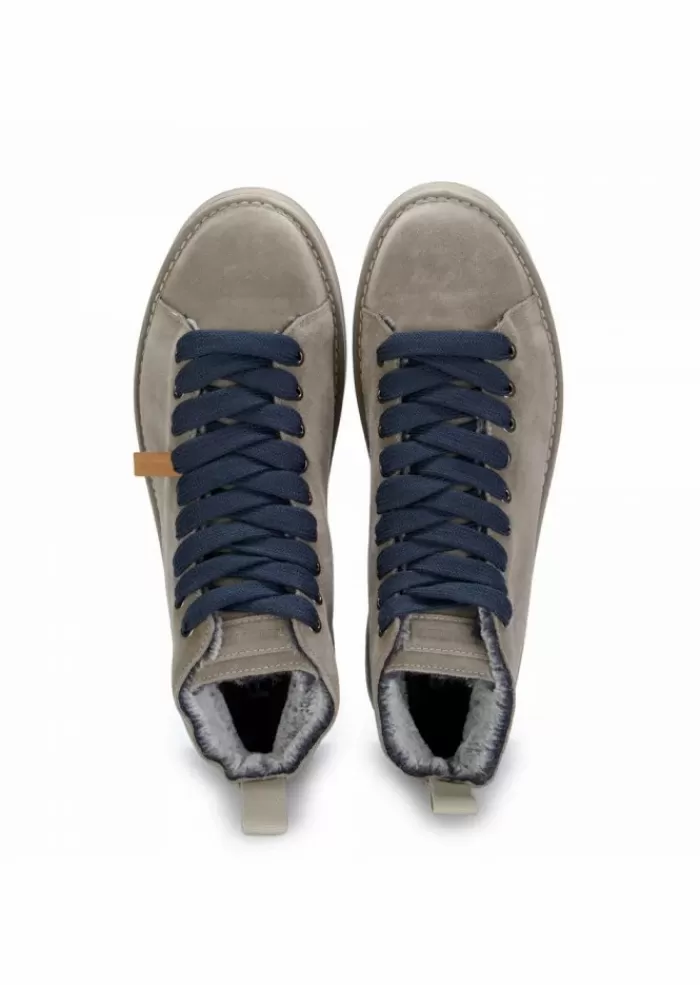 Clearance | Stivaletti In Pelle Scamosciata Lacci Blu Grigio Sneakers