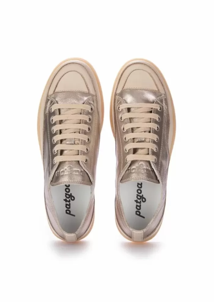 Outlet Patgoa | Sneakers Myo Beige Metallizato Sneakers