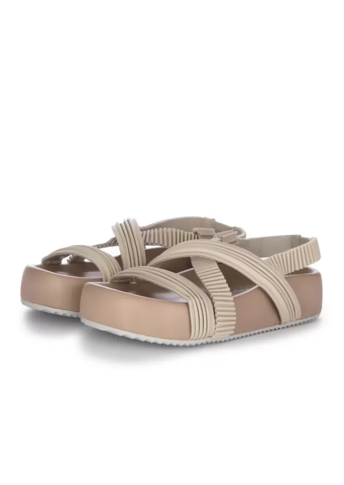 Clearance | Sandali Nico Plisse Beige Sandali