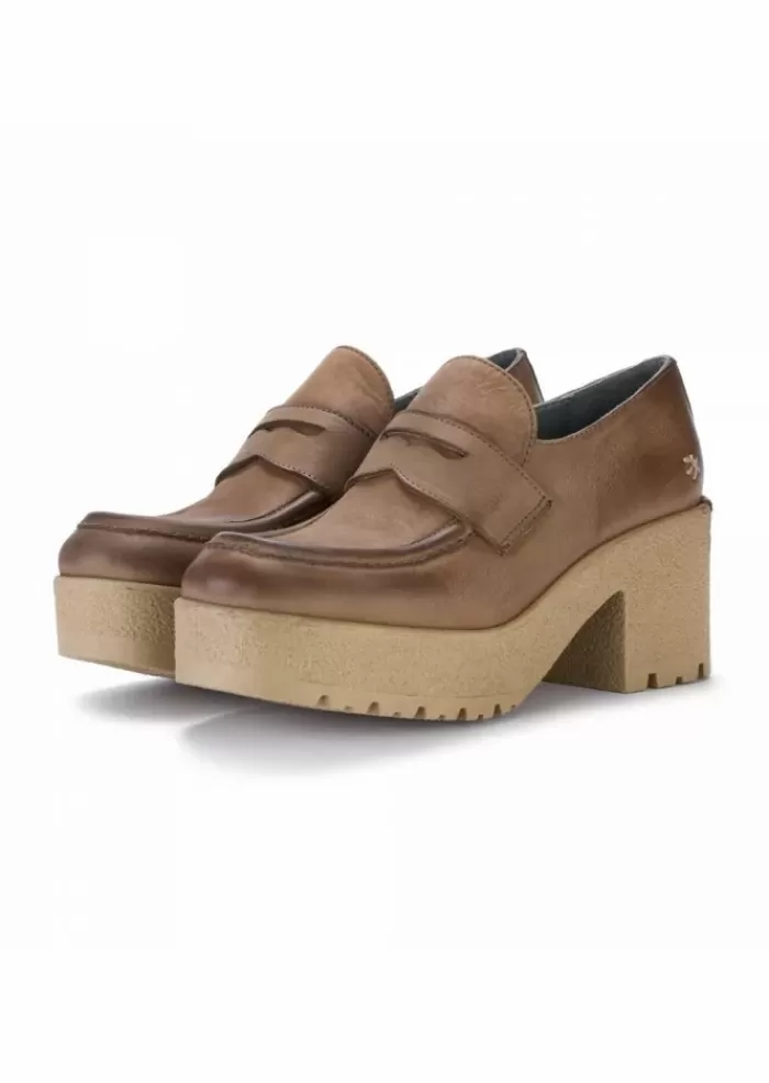 Flash Sale | Scarpa Platform Nabuck Jingu Marrone Tacco