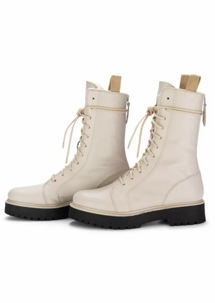 Clearance | Stivaletti Scorpio Fur Bianco Panna Stivali