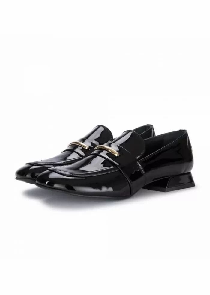 New | Scarpe Basse Punta Squadrata Nero Scarpe Basse