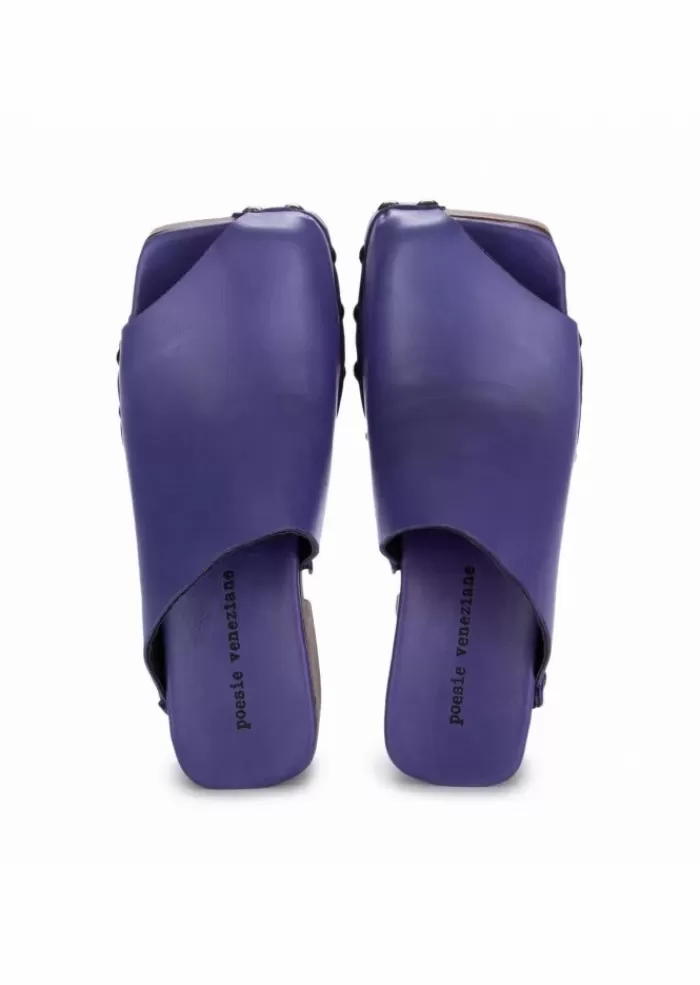 Cheap | Zoccoli Serena Pelle Viola Sandali