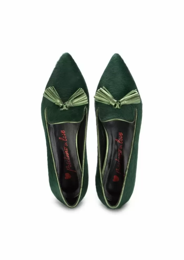 Hot | Ballerine Luisa Cavallino Verde Ballerine