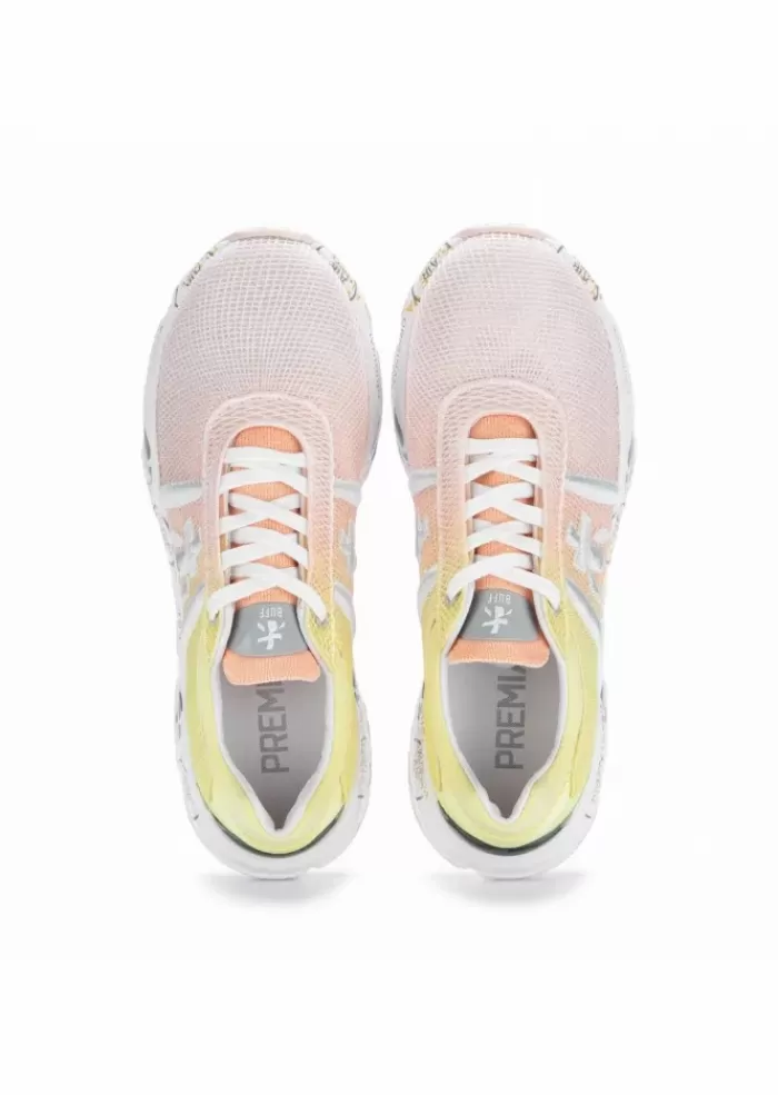 Online | Sneakers Buff Rete Sfumatura Rosa Giallo Sneakers