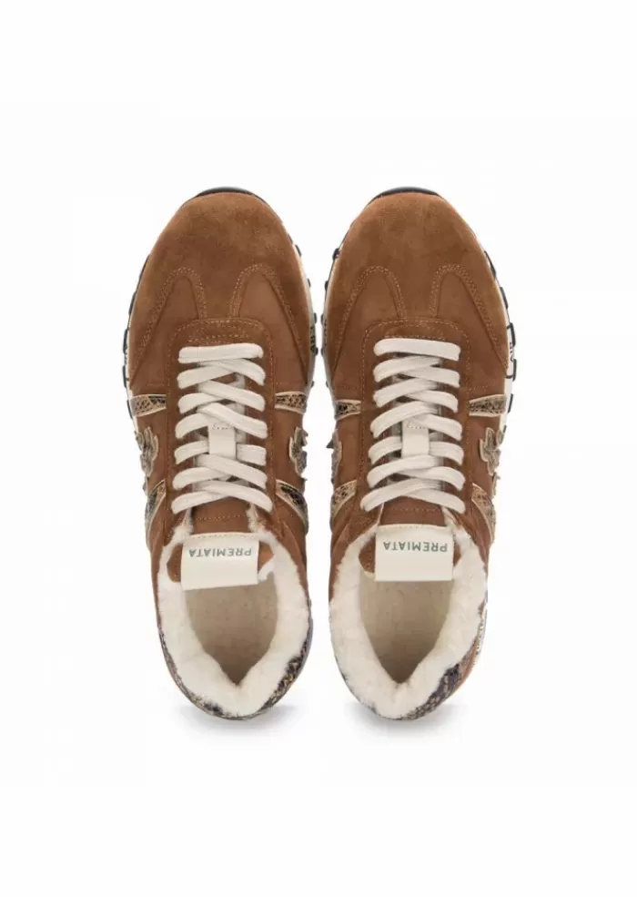 Best | Sneakers Fodera In Pelo Lucy Marrone Sneakers