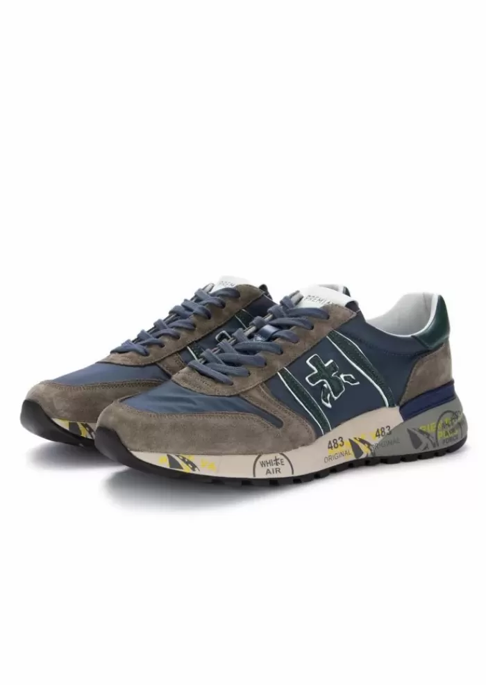 Hot | Sneakers Lander Grigio Blu Verde Sneakers