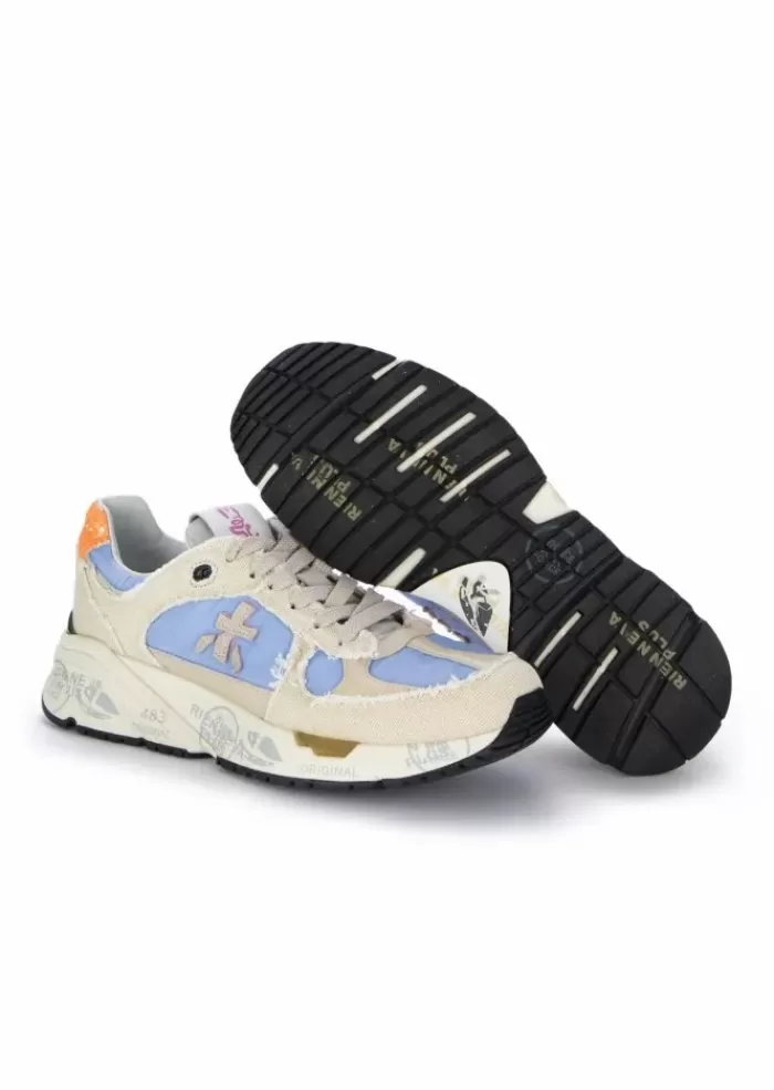 Sale | Snekaers Mased Vintage Beige Lilla Sneakers