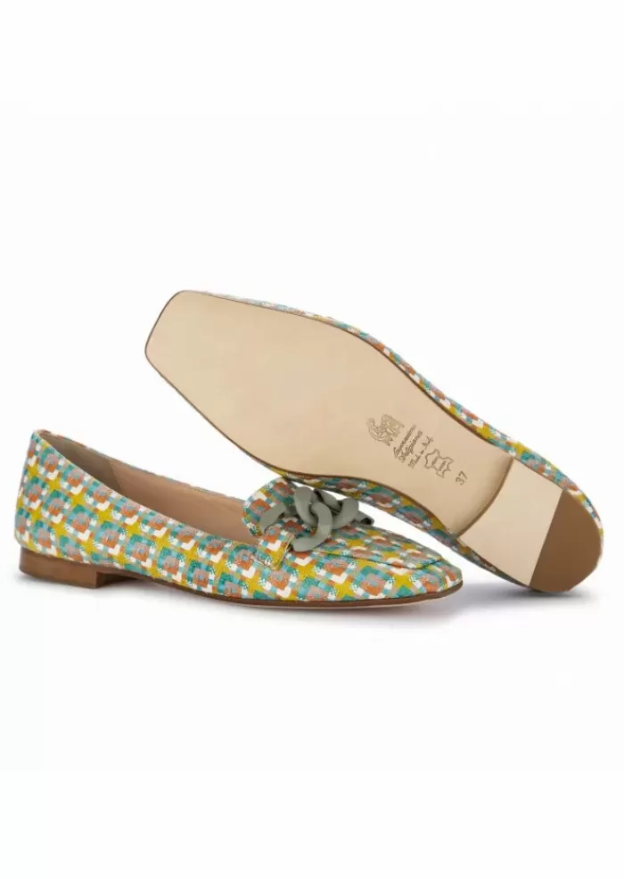 Cheap | Ballerine Chanelina Catena Verde Multicolore Ballerine