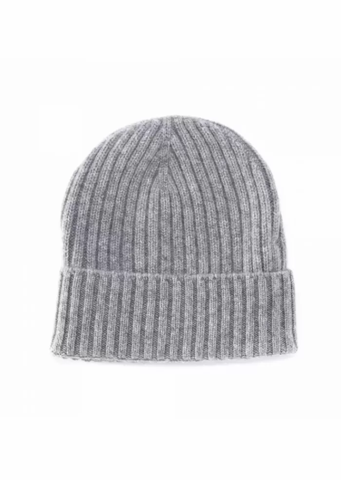 Clearance | Beretto Cashmere Coste Grigio Cappelli