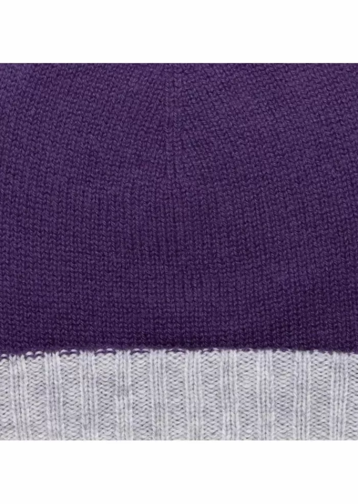 Shop | Berretto Doubleface Viola Grigio Cappelli