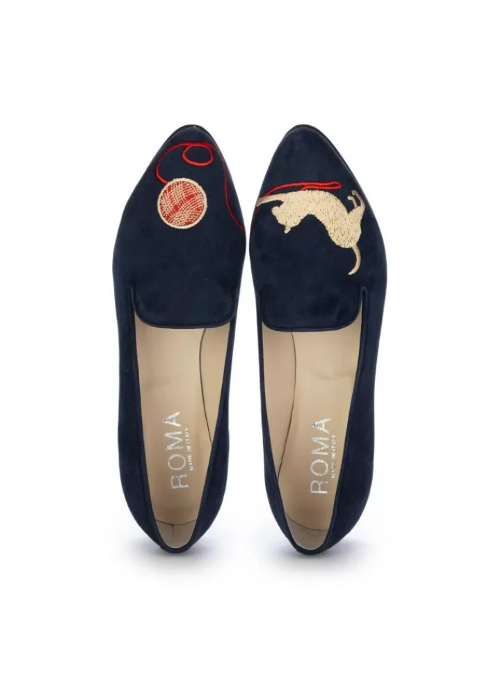 Hot | Ballerine Gatto Gomitolo Blu Ballerine