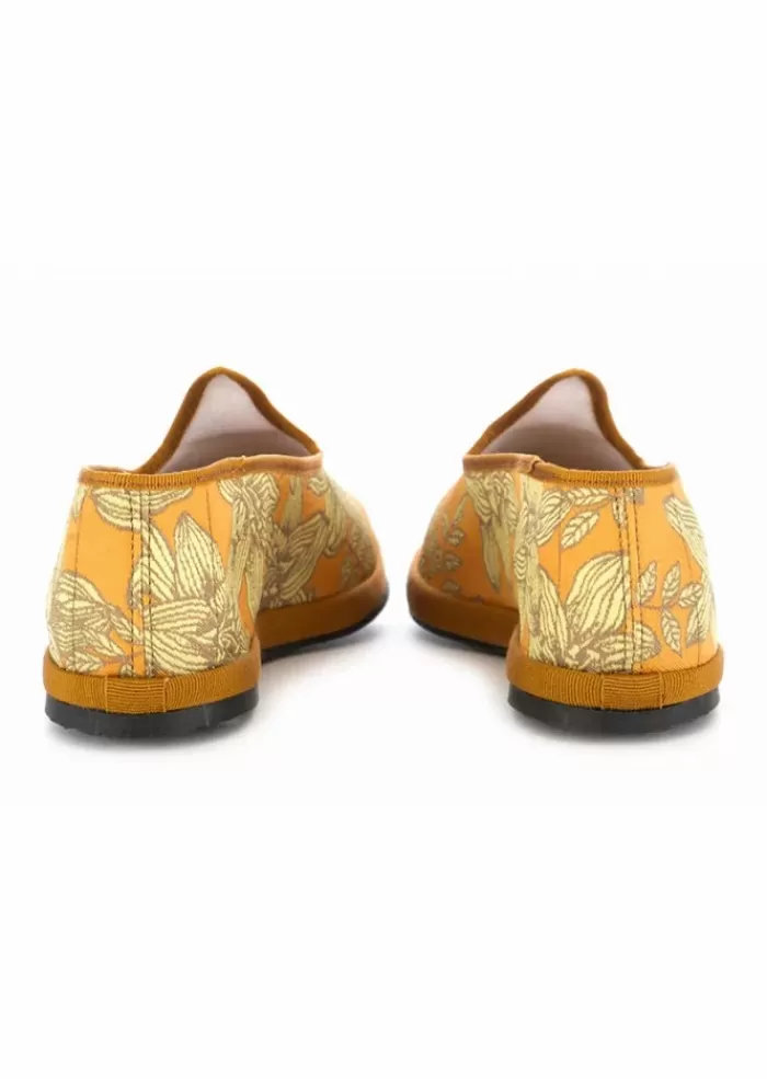 Sale Scarpe Basse Donna | Arancione Fiori Scarpe Basse