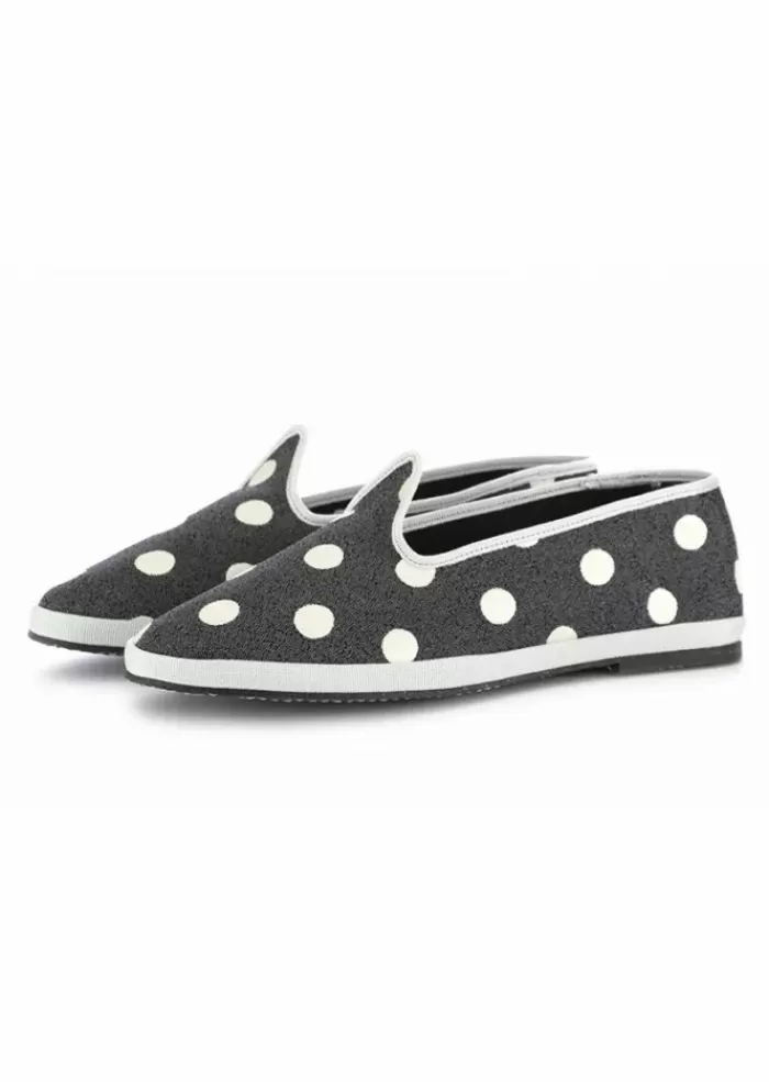 Online Scarpe Basse Donna | Nero Bianco Pois Scarpe Basse