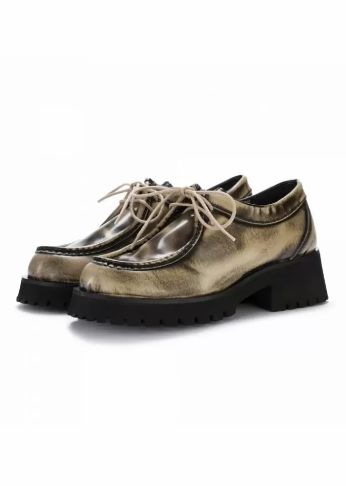 Cheap Scarpe Basse Donna | Abrasivato Taupe Nero Scarpe Basse