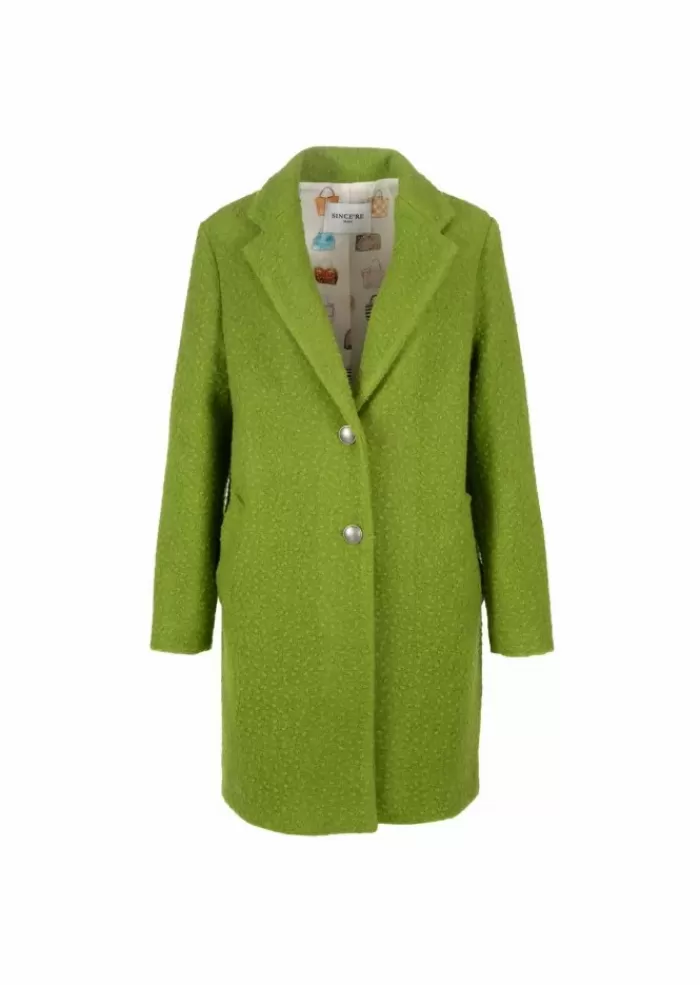 New Since'Re Paris | Cappotto Monopetto Casentino Verde Cappotti