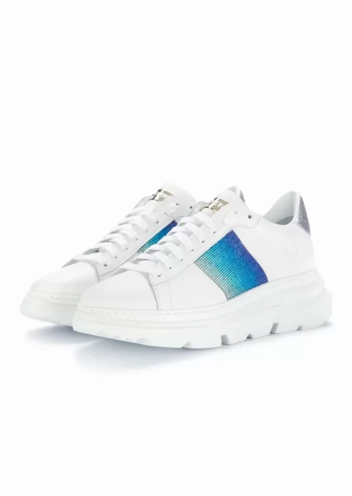 Best Sale Stokton | Sneakers Bianco Blu Sneakers