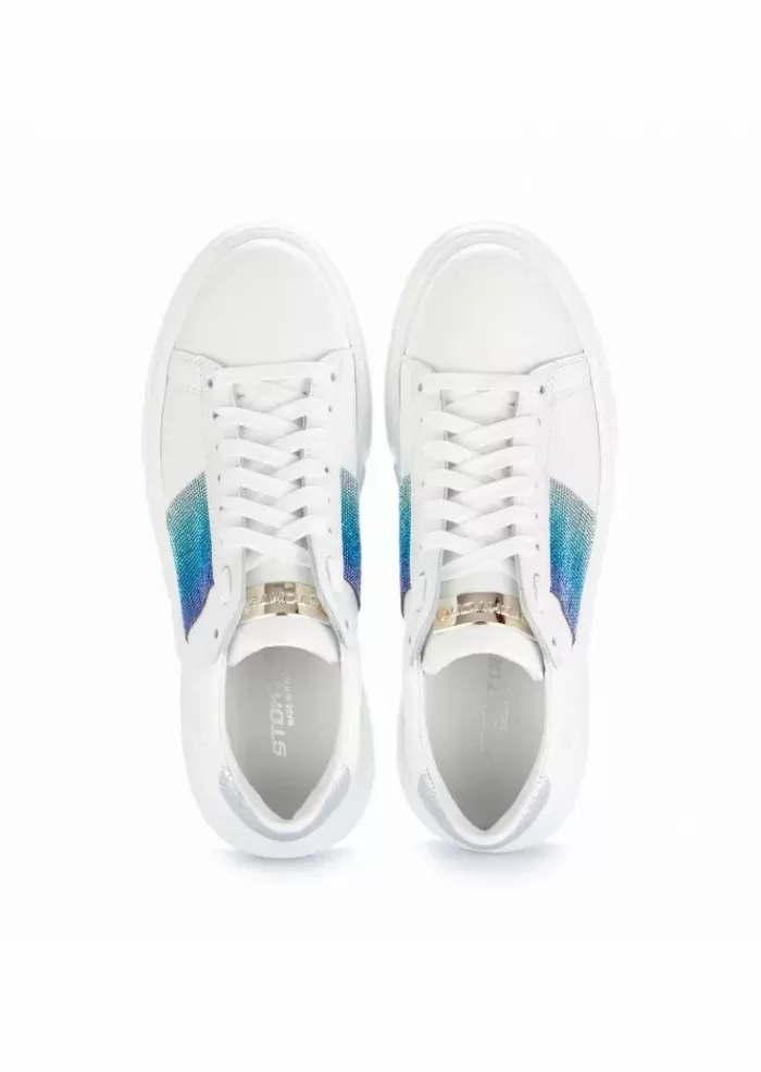 Best Sale Stokton | Sneakers Bianco Blu Sneakers