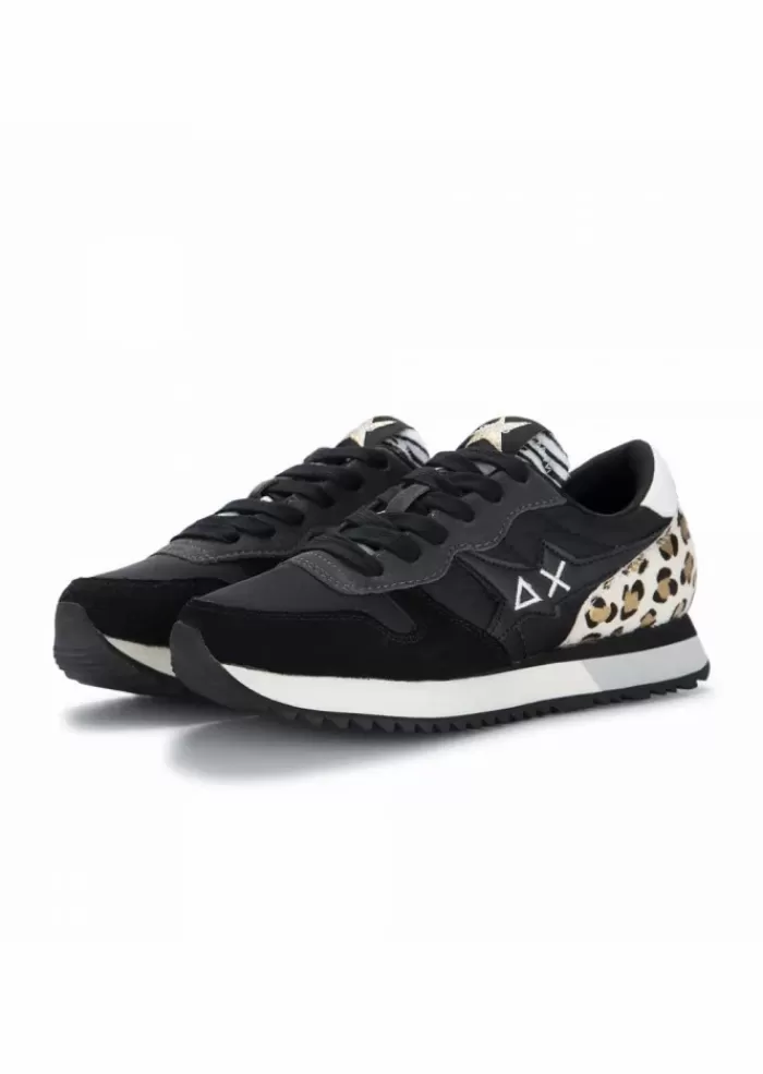 Discount | Sneakers Con Inserti In Pelle E Stampa Leopardata Nero Sneakers