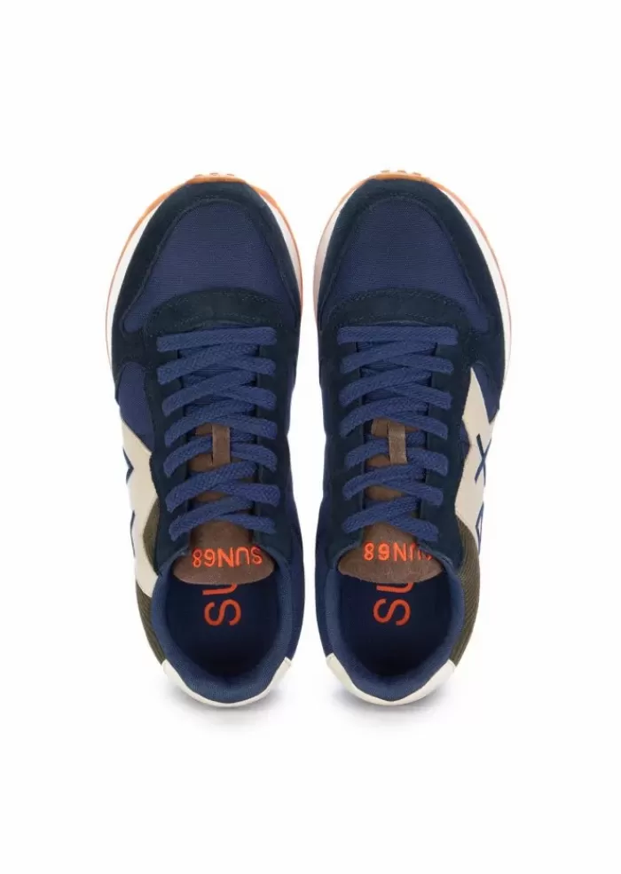 Outlet | Sneakers Jaki Winter Camoscio Nylon Blu Scuro Sneakers